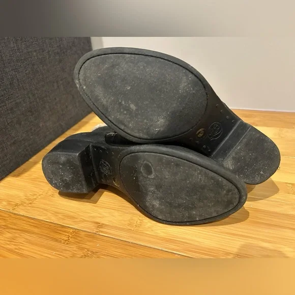 Lucky Brand Women’s Basel Sherpa Lined Black Suede Booties Size 5 - Picture 7 of 8